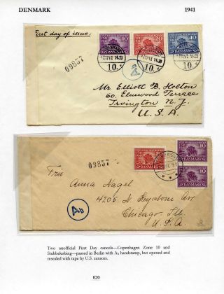 CENZUROVANÉ FDC SEVERSKÝCH ZEMÍ – list 20