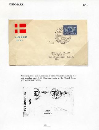 CENZUROVANÉ FDC SEVERSKÝCH ZEMÍ – list 21