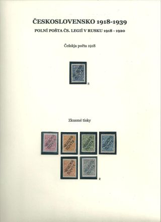 ČESKOSLOVENSKO 1918-1939: POLNÍ POŠTA ČS. LEGIÍ V RUSKU 1918-1920 – list 2