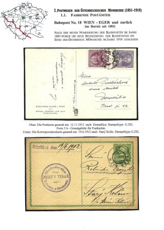 BAHNPOSTEN IN BÖHMEN 1851-1950 UND IHRE STEMPEL – Blatt 6
