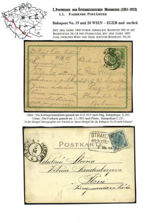 BAHNPOSTEN IN BÖHMEN 1851-1950 UND IHRE STEMPEL – Blatt 7