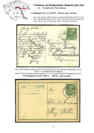 BAHNPOSTEN IN BÖHMEN 1851-1950 UND IHRE STEMPEL – Blatt 8