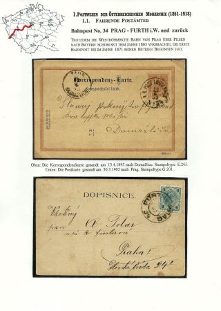 BAHNPOSTEN IN BÖHMEN 1851-1950 UND IHRE STEMPEL – Blatt 10
