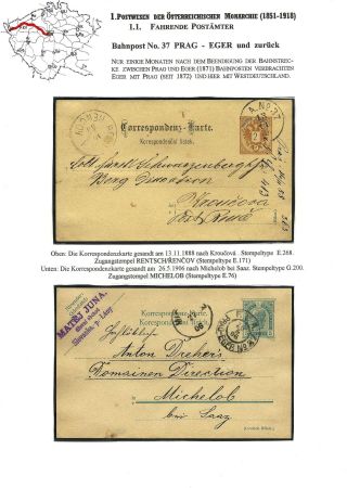 BAHNPOSTEN IN BÖHMEN 1851-1950 UND IHRE STEMPEL – Blatt 11