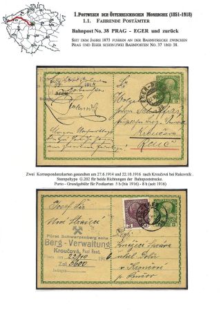 BAHNPOSTEN IN BÖHMEN 1851-1950 UND IHRE STEMPEL – Blatt 12