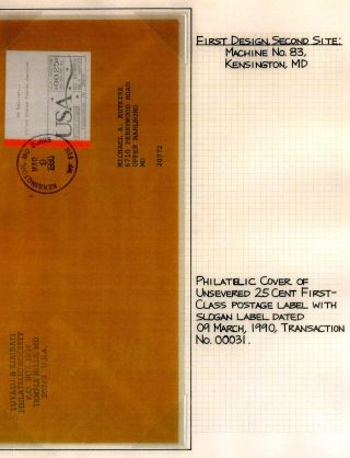 AUTOMATOVÉ POŠTOVNÍ NÁLEPKY-ZNÁMKY USA (1989-2009) – list 16