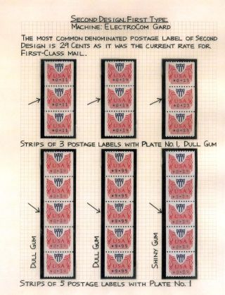 AUTOMATOVÉ POŠTOVNÍ NÁLEPKY-ZNÁMKY USA (1989-2009) – list 19