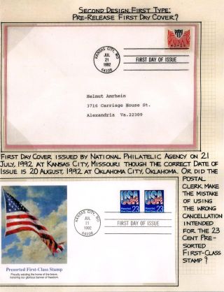 AUTOMATOVÉ POŠTOVNÍ NÁLEPKY-ZNÁMKY USA (1989-2009) – list 21