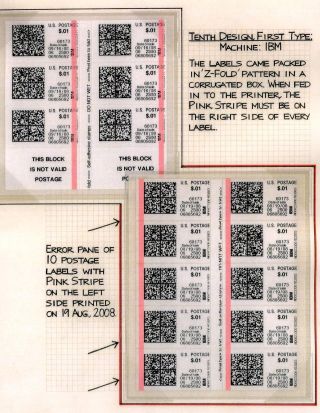 AUTOMATOVÉ POŠTOVNÍ NÁLEPKY-ZNÁMKY USA (1989-2009) – list 86