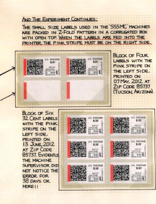 AUTOMATOVÉ POŠTOVNÍ NÁLEPKY-ZNÁMKY USA (1989-2009) – list 93