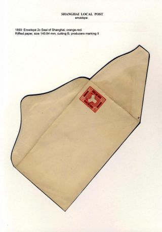 SHANGHAI LOCAL POST, POSTAL STATIONERY 1873-1897 (in English) – sheet 12