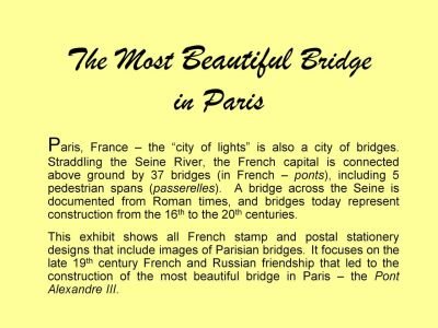THE MOST BEAUTIFUL BRIDGE IN PARIS