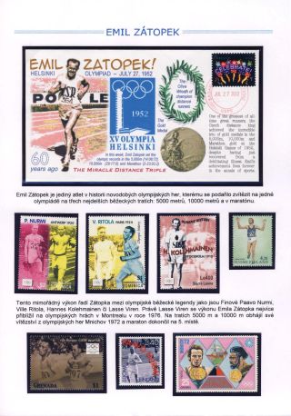 EMIL ZATOPEK - THE CZECH ENGINE – sheet 2