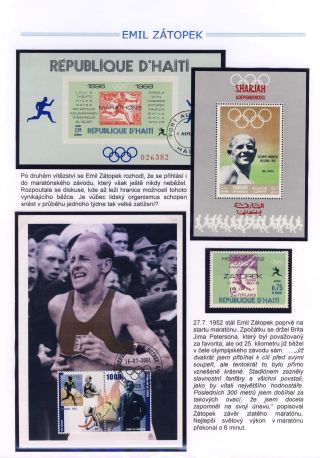 EMIL ZATOPEK - THE CZECH ENGINE – sheet 12