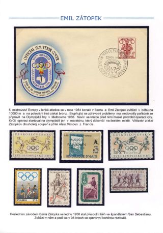 EMIL ZATOPEK - THE CZECH ENGINE – sheet 13