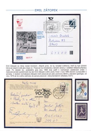EMIL ZATOPEK - THE CZECH ENGINE – sheet 14
