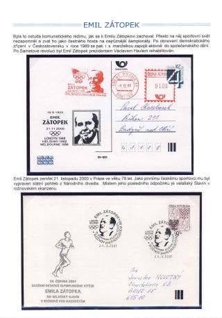 EMIL ZATOPEK - THE CZECH ENGINE – sheet 15