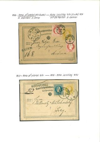 RAKOUSKO:  CELINY - DOPISNICE 1869-1918 – list 4