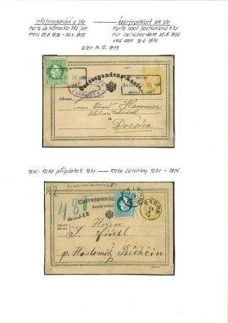 RAKOUSKO:  CELINY - DOPISNICE 1869-1918 – list 5