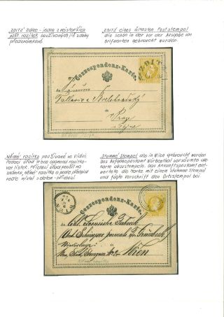 RAKOUSKO:  CELINY - DOPISNICE 1869-1918 – list 8