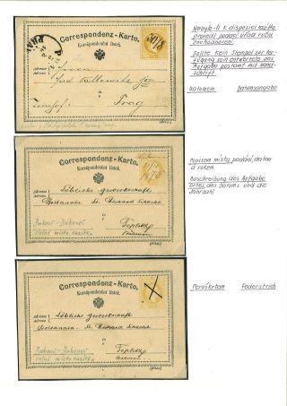 RAKOUSKO:  CELINY - DOPISNICE 1869-1918 – list 11