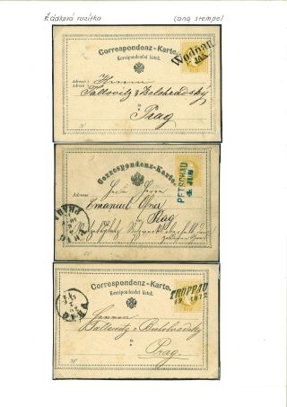 RAKOUSKO:  CELINY - DOPISNICE 1869-1918 – list 16