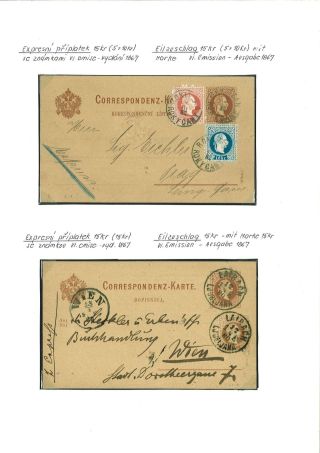 RAKOUSKO:  CELINY - DOPISNICE 1869-1918 – list 18
