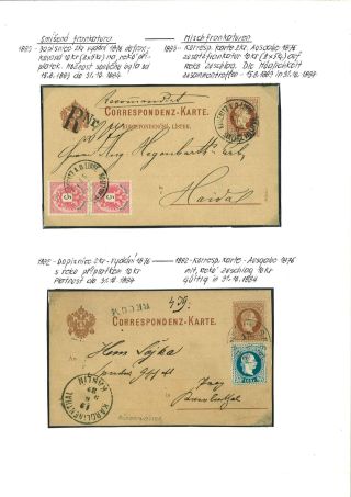 RAKOUSKO:  CELINY - DOPISNICE 1869-1918 – list 21