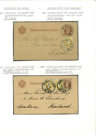 RAKOUSKO:  CELINY - DOPISNICE 1869-1918 – list 23