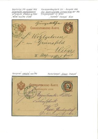 RAKOUSKO:  CELINY - DOPISNICE 1869-1918 – list 27