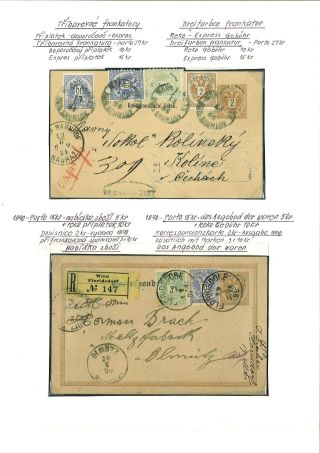 RAKOUSKO:  CELINY - DOPISNICE 1869-1918 – list 36