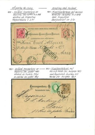 RAKOUSKO:  CELINY - DOPISNICE 1869-1918 – list 38