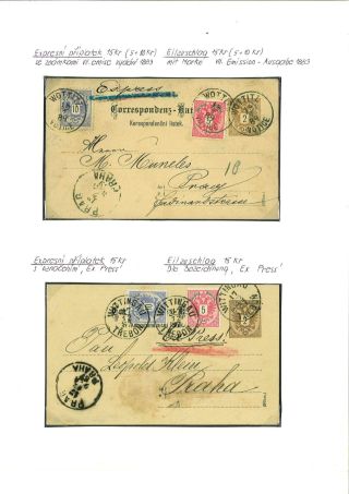 RAKOUSKO:  CELINY - DOPISNICE 1869-1918 – list 40