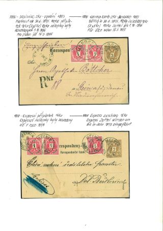 RAKOUSKO:  CELINY - DOPISNICE 1869-1918 – list 43