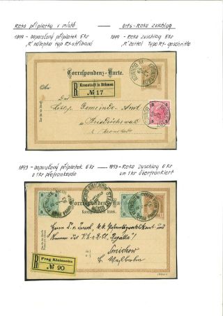 RAKOUSKO:  CELINY - DOPISNICE 1869-1918 – list 50