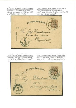 RAKOUSKO:  CELINY - DOPISNICE 1869-1918 – list 61