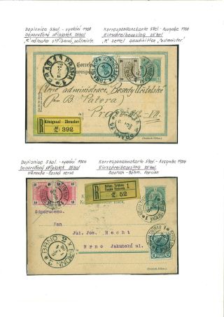 RAKOUSKO:  CELINY - DOPISNICE 1869-1918 – list 62