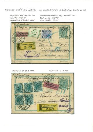RAKOUSKO:  CELINY - DOPISNICE 1869-1918 – list 65