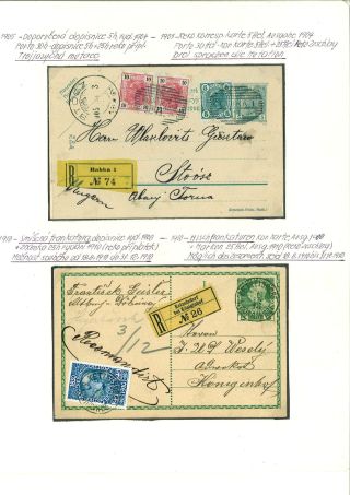 RAKOUSKO:  CELINY - DOPISNICE 1869-1918 – list 69