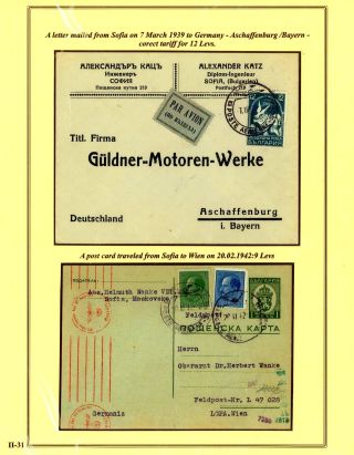 ENTWICKLUNG DES BULGARISCHEN LUFTPOST 1875-1948 – Blatt 31