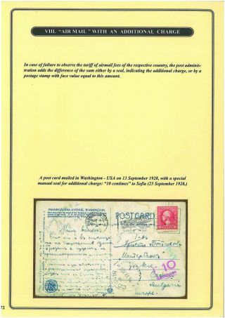ENTWICKLUNG DES BULGARISCHEN LUFTPOST 1875-1948 – Blatt 70