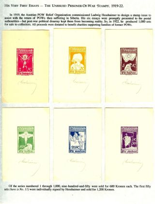 LUDWIG HESSHAIMER (1872-1956), LEIDENSCHAFT FÜR PHILATELIE – Blatt 2