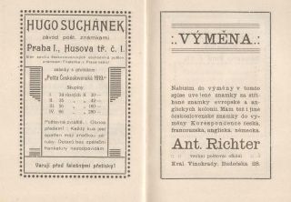 MONOGRAPH POSTA CESKOSLOVENSKA 1919 (J. LESETICKY, 1920) – sheet 24
