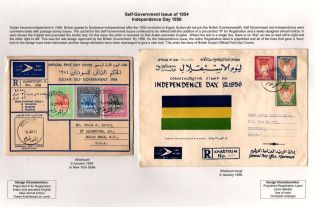 SUDANESE OFFIZIELLE ERSTTTAGKASCHETEN 1948-1959 – Blatt 7