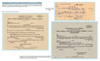 DIE GESCHÄFTE DES AUSTRALISCHER WAHLAMTES – Blatt 25