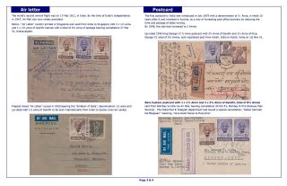 USAGE OF THE 1948 GANDHI MEMORIAL ISSUES – sheet 2
