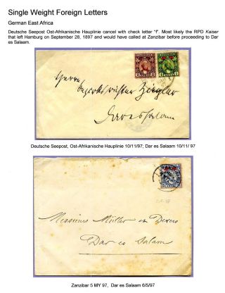 SULTAN SEYYID HAMED-BIN-THWAIN - DEFINITIVE AND PROVISIONAL ISSUES OF ZANZIBAR AND BRITISH EAST AFRICA 1896-8 – sheet 10