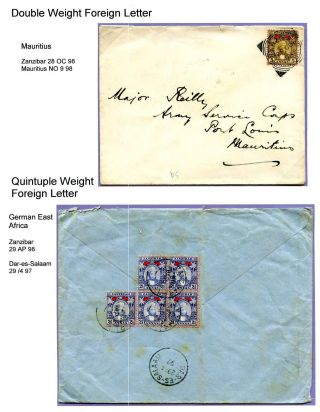 SULTAN SEYYID HAMED-BIN-THWAIN - DEFINITIVE AND PROVISIONAL ISSUES OF ZANZIBAR AND BRITISH EAST AFRICA 1896-8 – sheet 11