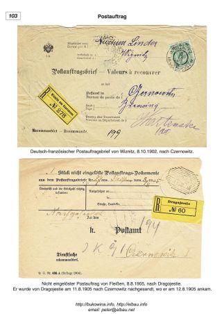 BUKOWINA – Blatt 103
