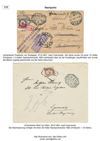 BUKOWINA – Blatt 113